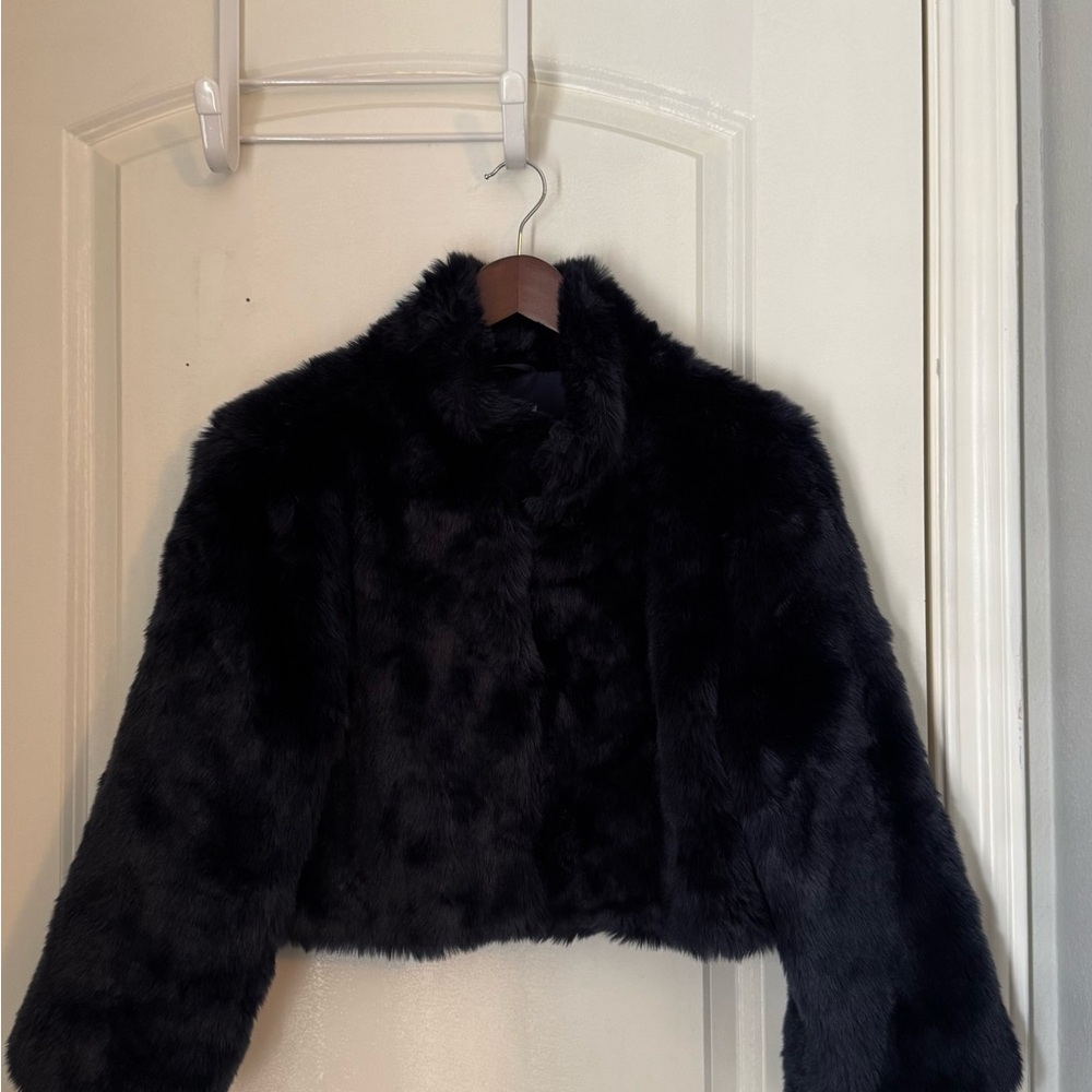 Women's Navy Teddy Jacket